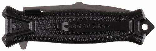 Klappmesser, "Snake", Einhand, schwarz, Metallgriff