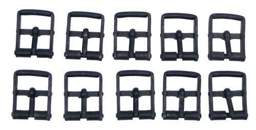 Verschluss, 1 Dorn, schwarz, 3 cm, 10 St./Sack