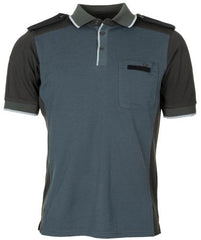 Brit. Poloshirt, blau/grau, gebr.