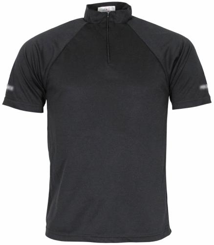 Brit. Funktions-Shirt,schwarz, Reißverschluss, gebr.
