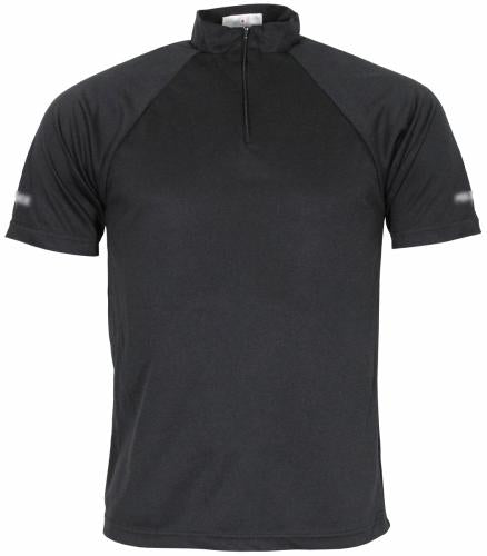 Brit. Funktions-Shirt,schwarz, Reißverschluss, gebr.