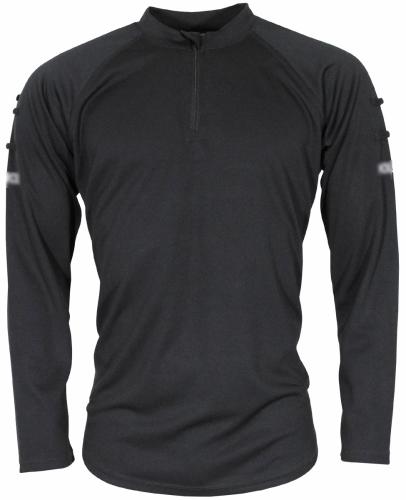 Brit. Funktions-Shirt,schwarz, langarm, Reißverschluss, gebr.