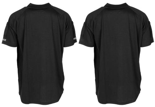 Brit. Funktions-Shirt, "Police", schwarz, RV, neuw.