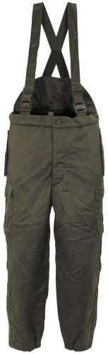 Österr. Thermohose, oliv, mit Träger, neuwertig