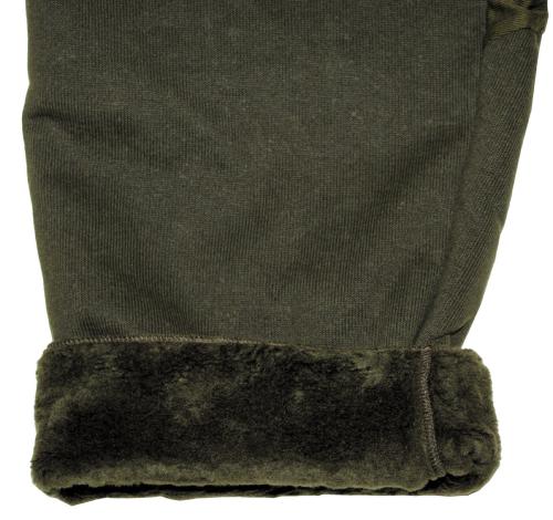 Holl. Unterziehhose, oliv, Kälteschutz,Teddyfutter, gebr.