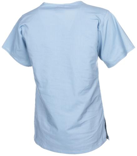 Brit. Damenbluse, blau, "Zahnarzthelferin", gebr.