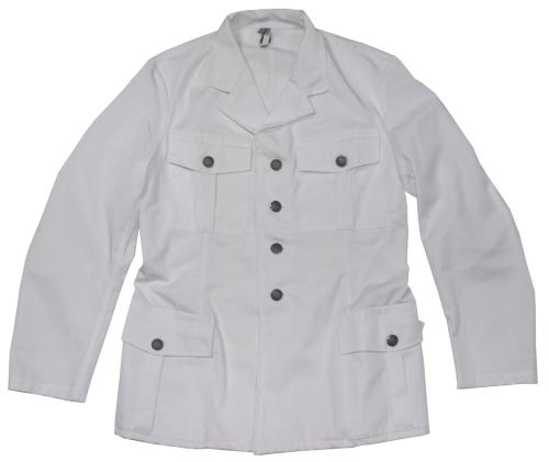Österr. Dienstjacke, weiß, 4 aufgesetzte Taschen, neuw.