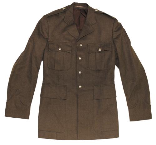 Brit. Uniformjacke, braun, gebr.