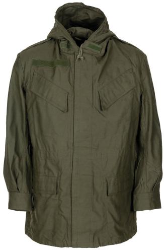 Belg. Feldjacke, M 64, mit Kapuze, oliv, gebr.