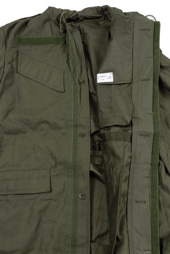 Belg. Feldjacke, M 64, mit Kapuze, oliv, gebr.