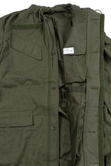 Belg. Feldjacke, M 64, mit Kapuze, oliv, neuw.