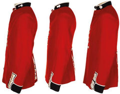 Brit. Paradejacke, rot, ohne Schulterklappen, gebr.