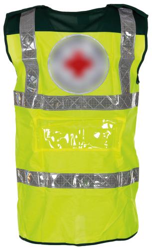 Brit. Signalweste,"RED CROSS", mit Reflektor, neuw.