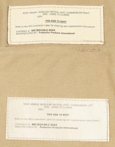 US Kummerbund, USMC, coyote, gebr.