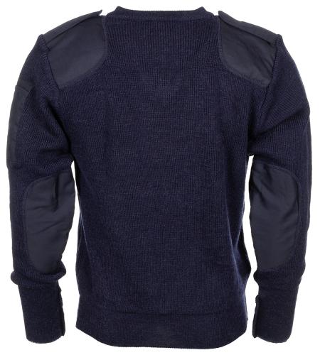 Brit. Pullover, blau, Polizei, V-Ausschnitt, gebr.