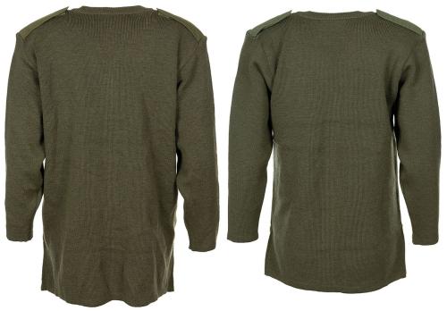 Brit. Kommando Strickweste, DAMEN, oliv, gebr.