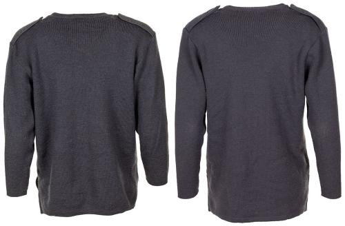 Brit. Kommando Strickweste, DAMEN, blau/grau, gebr.