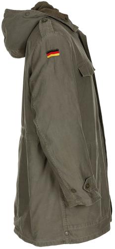 BW Parka, mit Futter, oliv, gebr.