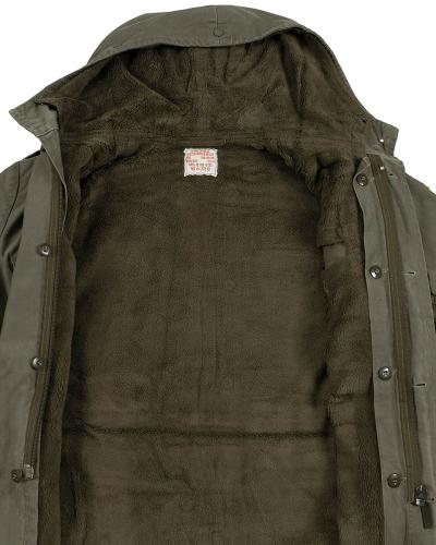 BW Parka, mit Futter, oliv, gebr.
