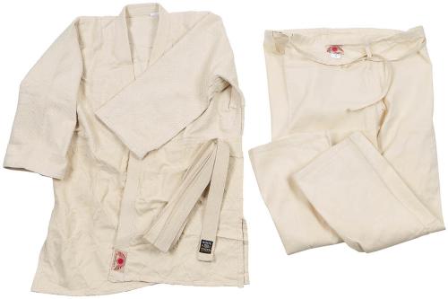 Ital. Judo Anzug, natur, (Jacke, Hose u. Gürtel), neuw.