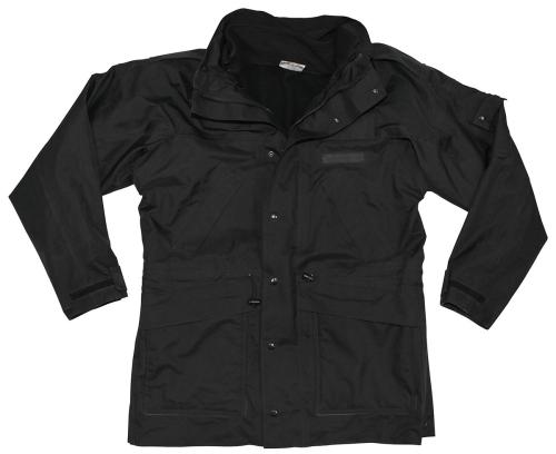 Brit. Regenjacke, schwarz, mit Fleeceinnenjacke, gebr.
