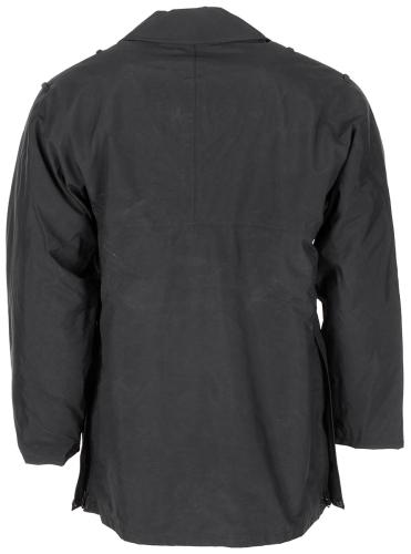 Brit. Regenjacke, "POLICE", schwarz, gefüttert, gebr.