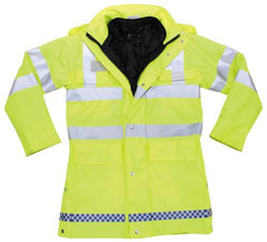 Brit. Signaljacke, gelb, div. Modelle, RV-Steppfutter, gebr.