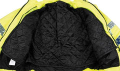 Brit. Signalblouson, gelb, Nässeschutz, gefüttert, gebr.