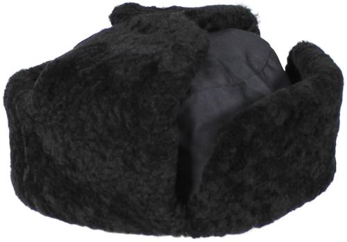 CZ Wintermütze, schwarz, mit echtem Fell, neuwertig