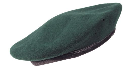 Österr. Barett, grün, gebraucht