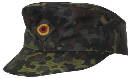 BW Arbeitsmütze, flecktarn, Gr. 55/56 sort. neuw.