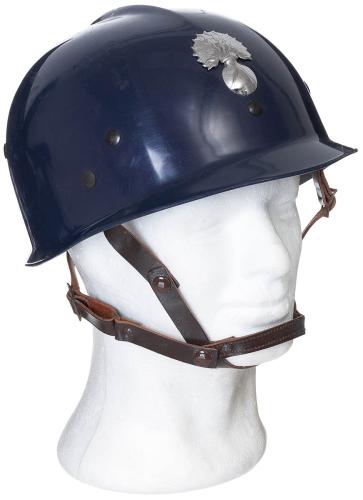 Belg. Polizeihelm, blau, gebr.