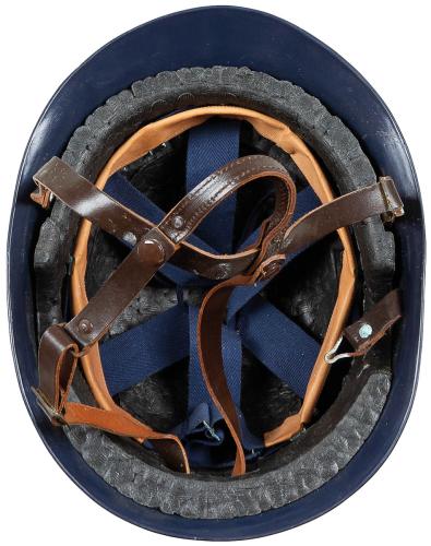 Belg. Polizeihelm, blau, gebr.