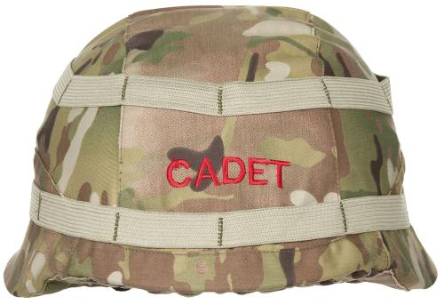 Brit. Helmbezug, "CADET", MTP tarn, gebr.