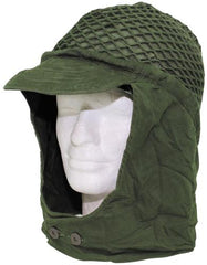 Schwed. Helmnetz, oliv, Stahlhelm M/31, gebr., DEFEKT