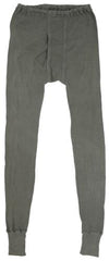 Österr. Unterhose, gerippt, oliv, lang, gebr.