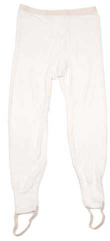 US Unterhose, Pilot, lang, "Nomex", weiß, gebr., orig.