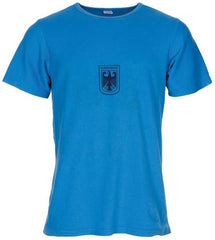 BW Sporthemd, blau, mit Adler, ungestempelt, gebr.