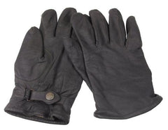 BW Lederhandschuhe, grau, gebr., II. Wahl gef.