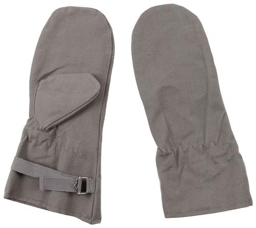 Österr. Fausthandschuhe, grau, gebr.