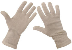CZ/SK Fingerhandschuhe, weiß, Strick, gebr.
