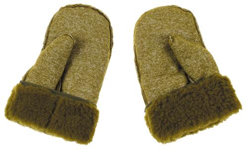 Brit. Fausthandschuhe, "ECW", mit Innenfutter, DPM, gebr.