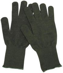 Brit. Fingerhandschuhe, Nomex, oliv, Strick, neuwertig