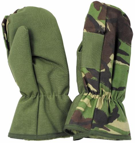 Brit. Fausthandschuhe, gebr. Schießfinger, DPM tarn