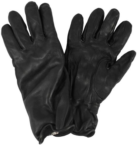Brit. Lederhandschuhe, gefüttert, schwarz, gebr.,