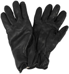 Brit. Lederhandschuhe, gefüttert, schwarz, gebr.,
