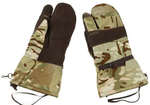 Brit. Fausthandschuhe, MTP, Goretex, Schießfinger, gebr.