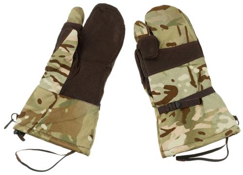 Brit. Fausthandschuhe, MTP, Goretex, Schießfinger, gebr.