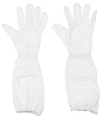 Brit. Fingerhandschuhe, weiß, mit Stulpe, FR, neuw.