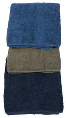 Holl. Handtuch, Frottee, oliv und blau sort., gebr.